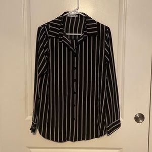 Collared button down blouse